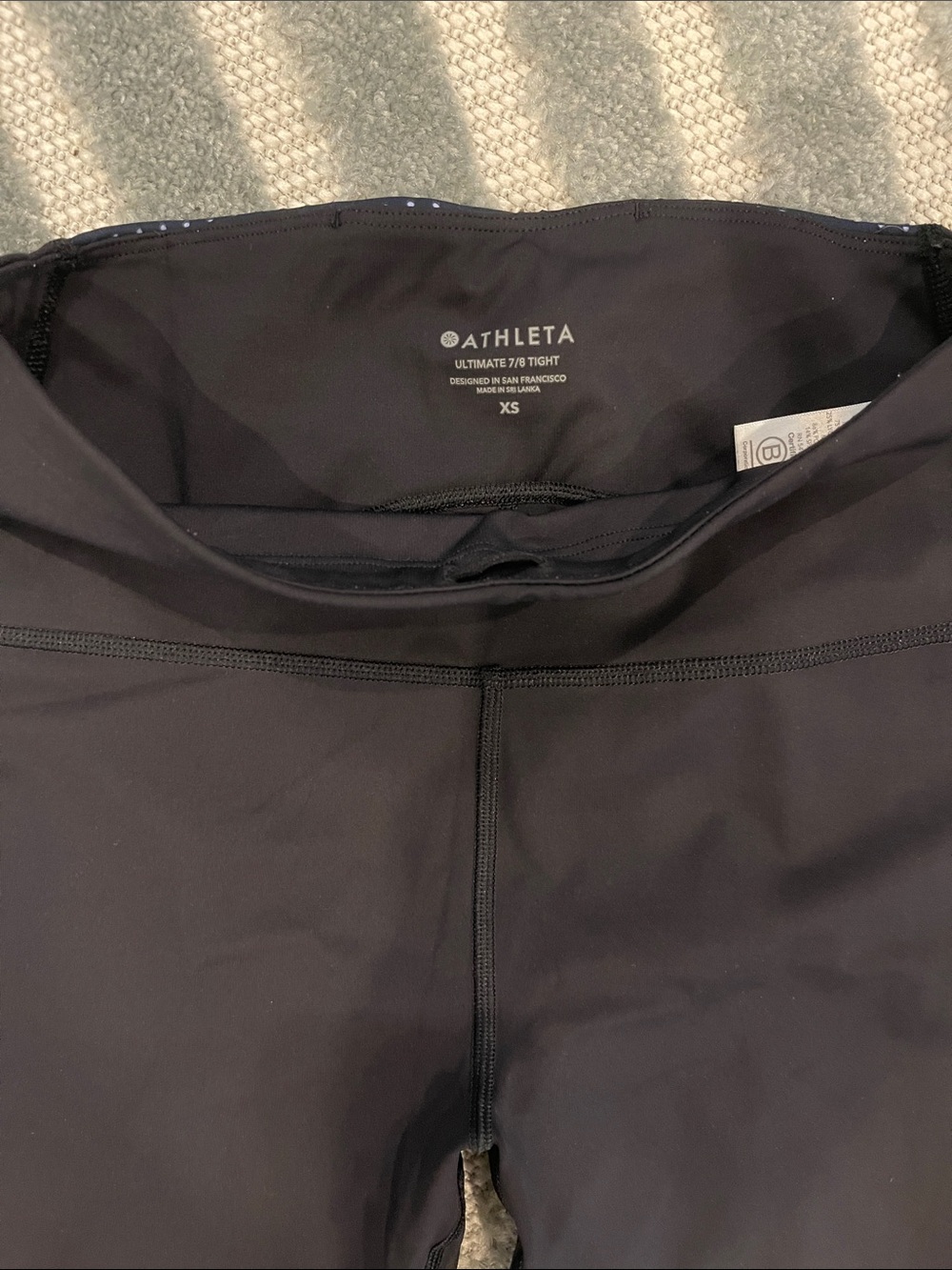 Athleta Black Ultimate 7/8 Tights - XS brand new